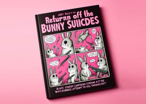 Return of the Bunny Suicides, black comedy artworks by Andy Riley