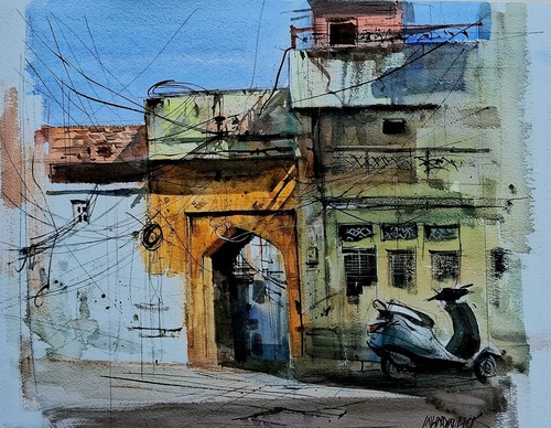 Gallery Of Watercolor Painting By Milind Mulick - India