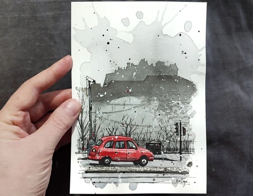 Galeria de pinturas em aquarela de Kalliopi C - Escócia