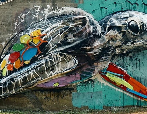 Galería de arte callejero de Bordalo - Portugal