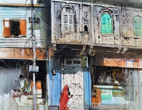 Gallery Of Watercolor Painting By Milind Mulick - India