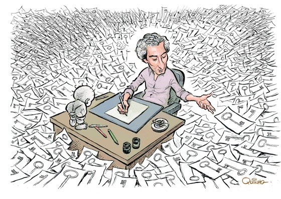 Naji al-Ali (1937–1987), el célebre caricaturista y periodista palestino