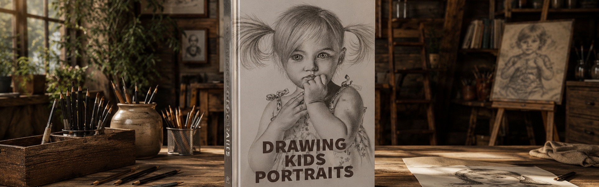 Dibujos de retratos infantiles de Grace Thomas