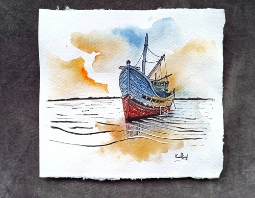 Galeria de pinturas em aquarela de Kalliopi C - Escócia