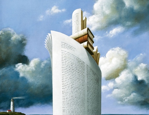 Gallery of humor painting by Rafal Olbinski - Poland