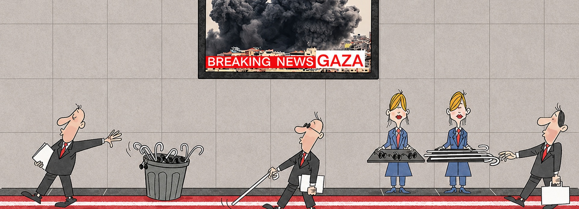 Gallery of International Cartoons about Palestine