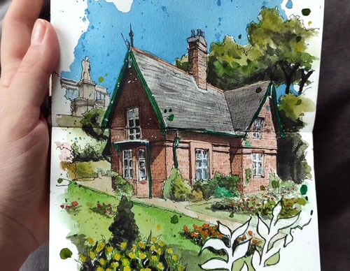 Galeria de pinturas em aquarela de Kalliopi C - Escócia
