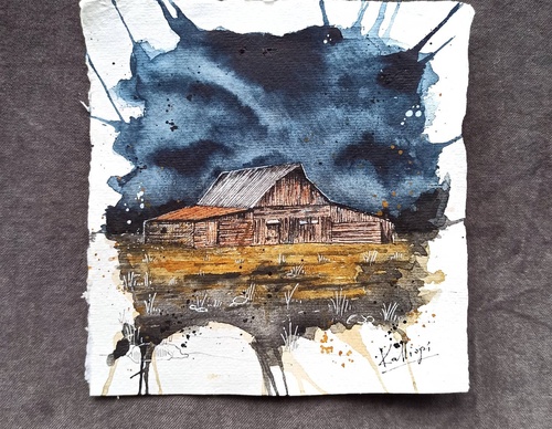 Galeria de pinturas em aquarela de Kalliopi C - Escócia