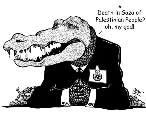 Galeria de cartoon sobre o Genocídio de Gaza