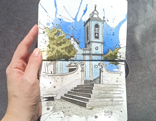Galeria de pinturas em aquarela de Kalliopi C - Escócia