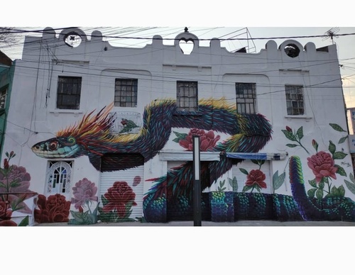 Galería de arte callejero de Nashi Bime - México