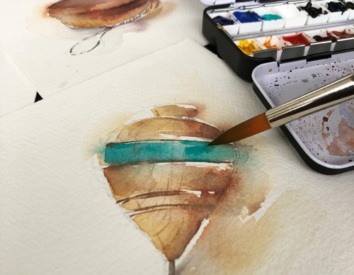 Gallery Of WaterColor Painting By Xavier Palau Blacio - Argentina
