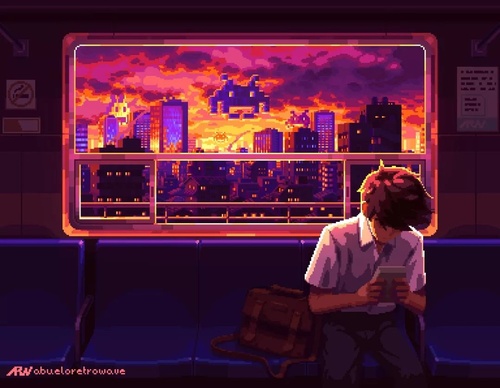Galería De Ilustración Del Abuelo RetroWave - México