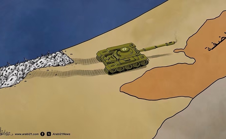 “Just a moment, please… Settlers are burning two mosques in the West Bank.”