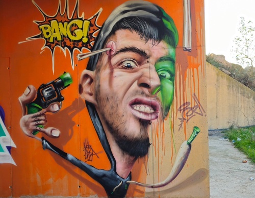 Galería de arte callejero de Nauni - España