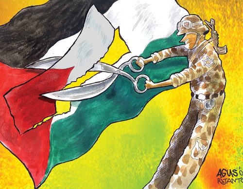 Galeria de cartoon sobre o Genocídio de Gaza