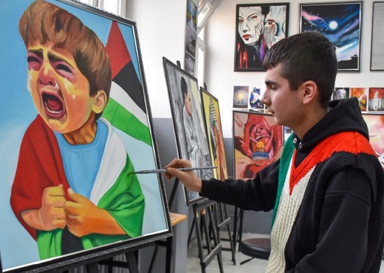 Desenhos de Gaza na Turquia