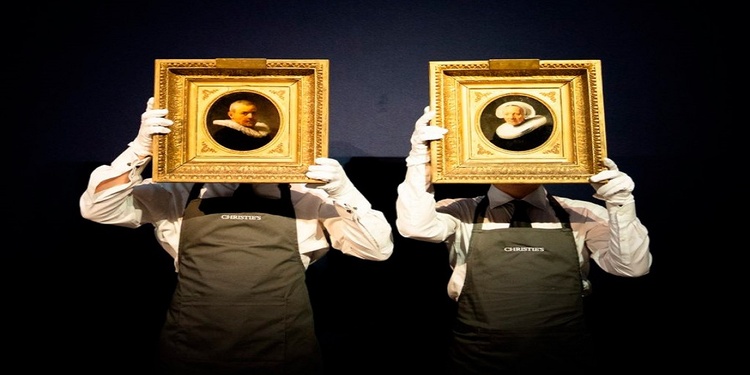 Dos raras pinturas de Rembrandt se subastaron por 14 millones de dólares