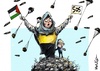 Air Traffic In Gaza, it's hard to tell what's coming from the sky: a box of food or a bomb.