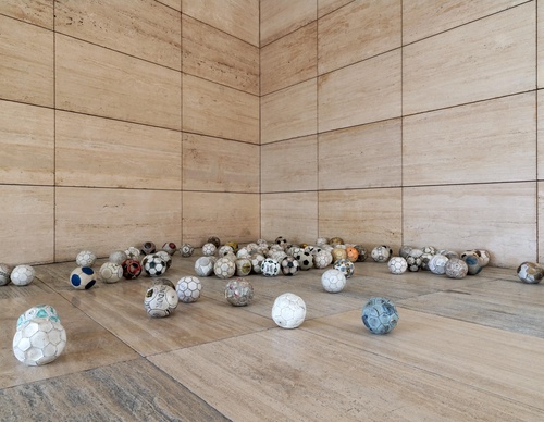 Futebol e arte no Museo Jumex