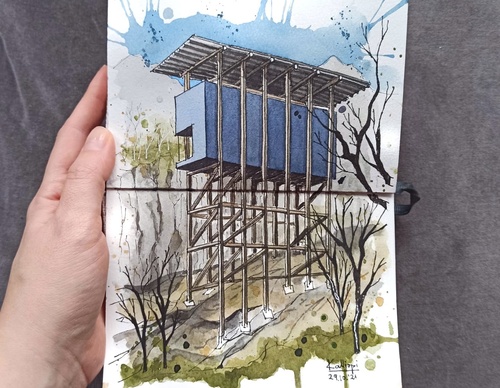 Galeria de pinturas em aquarela de Kalliopi C - Escócia