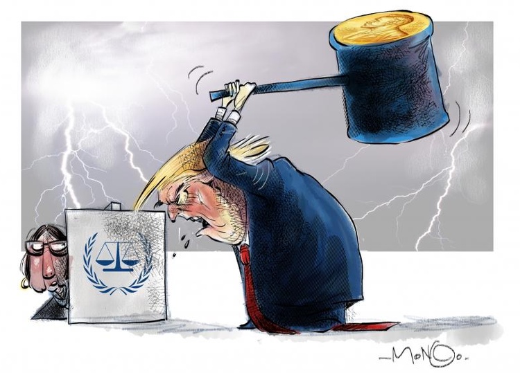 Replica Trump government imposes sanctions against the ICC on the same day as the Nobel Peace Prize for its former judge Pillay