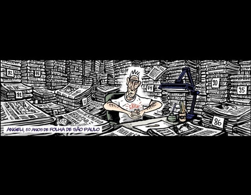 Galería de caricaturas de Arnaldo Angeli Filho-Brasil