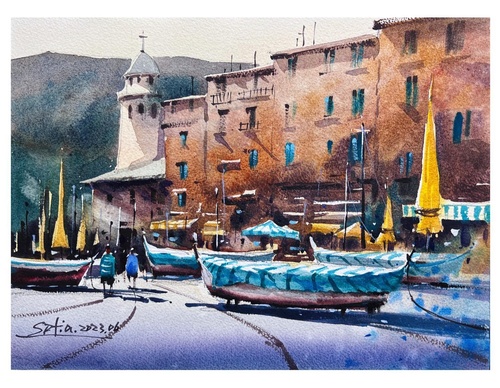Gallery Of WaterColor Painting By Sofia Wu Mei - China