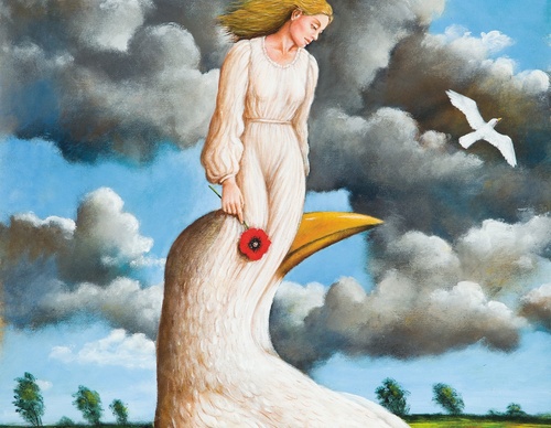 Gallery of humor painting by Rafal Olbinski - Poland