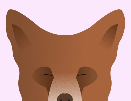 blank poster animal