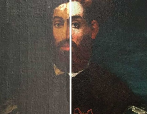 Portrait of Magellan work restored in emblematic Cuban museum