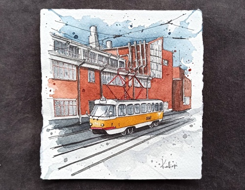 Galeria de pinturas em aquarela de Kalliopi C - Escócia