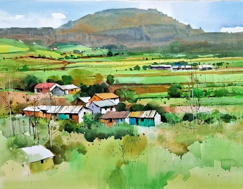 Gallery Of Watercolor Painting By Milind Mulick - India