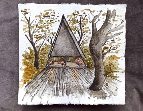 Galeria de pinturas em aquarela de Kalliopi C - Escócia