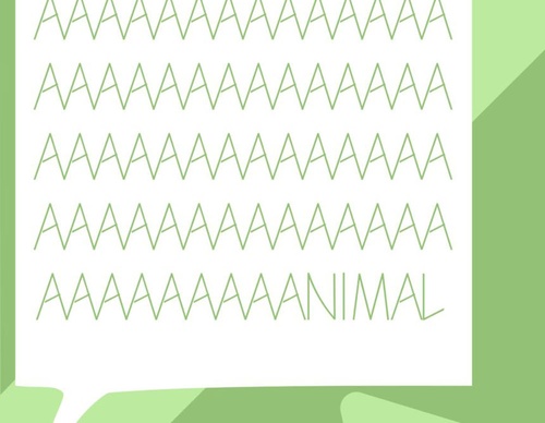 blank poster animal