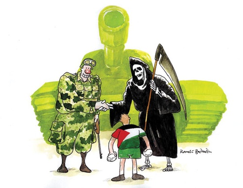 Galería de caricaturas sobre el genocidio de Gaza