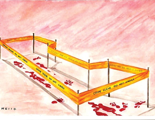 Galeria de cartoon sobre o Genocídio de Gaza