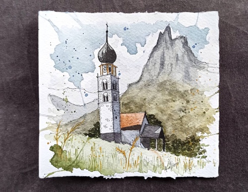 Galeria de pinturas em aquarela de Kalliopi C - Escócia