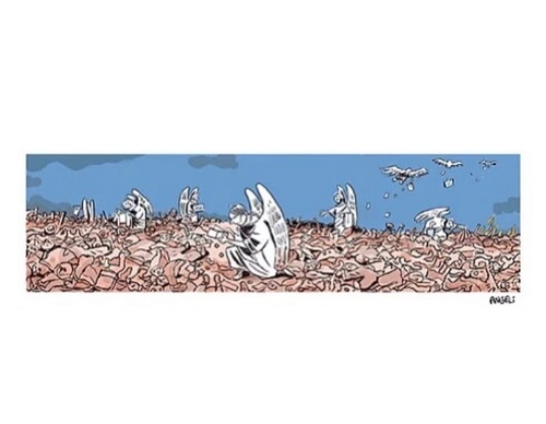 Galería de caricaturas de Arnaldo Angeli Filho-Brasil