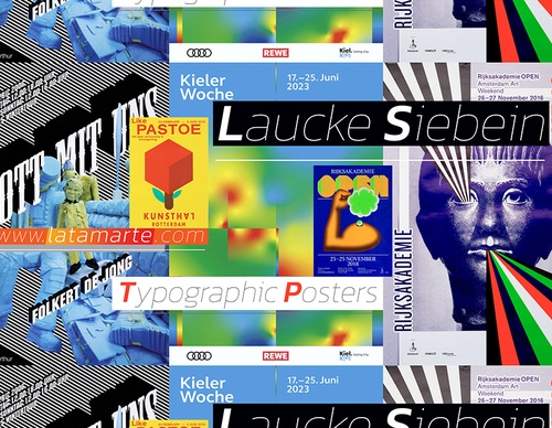 Gallery of Typographic Posters by Laucke Siebein Studio – Berlin, Germany & Amsterdam, Netherlands