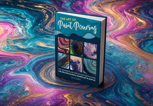 The Art of Paint Pouring: Tips, techniques, and step-by-step instructions for creating colorful poured art in acrylic by Amanda VanEver