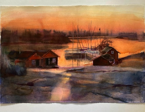 Gallery of Watercolor painting by Anette Gustafsson-Sweden
